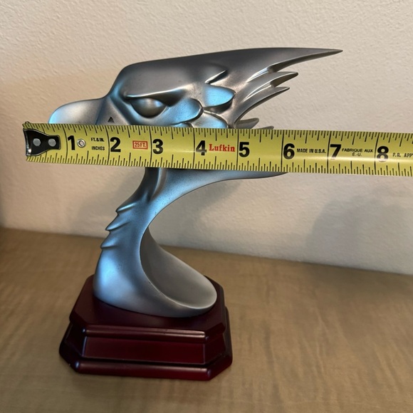 Eagle Head Sculpture On Wooden Base By Herco Gift Professional - Picture 12 of 15
